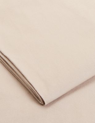 M&S Pure Cotton Brushed Deep Fitted Sheet