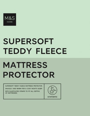 

Teddy Fleece Mattress Protector - Cream C, Cream C
