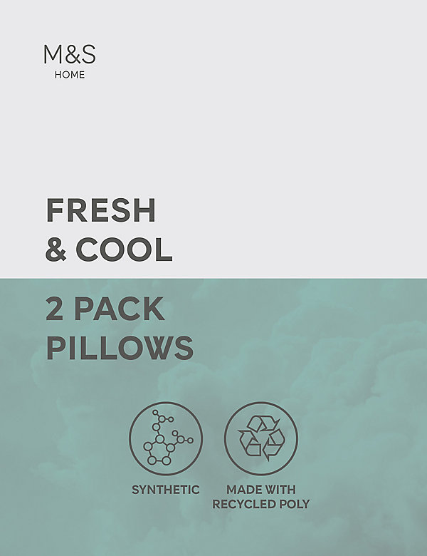 Intenso Vástago cápsula Pack de 2 almohadas Cool & Fresh de dureza firme