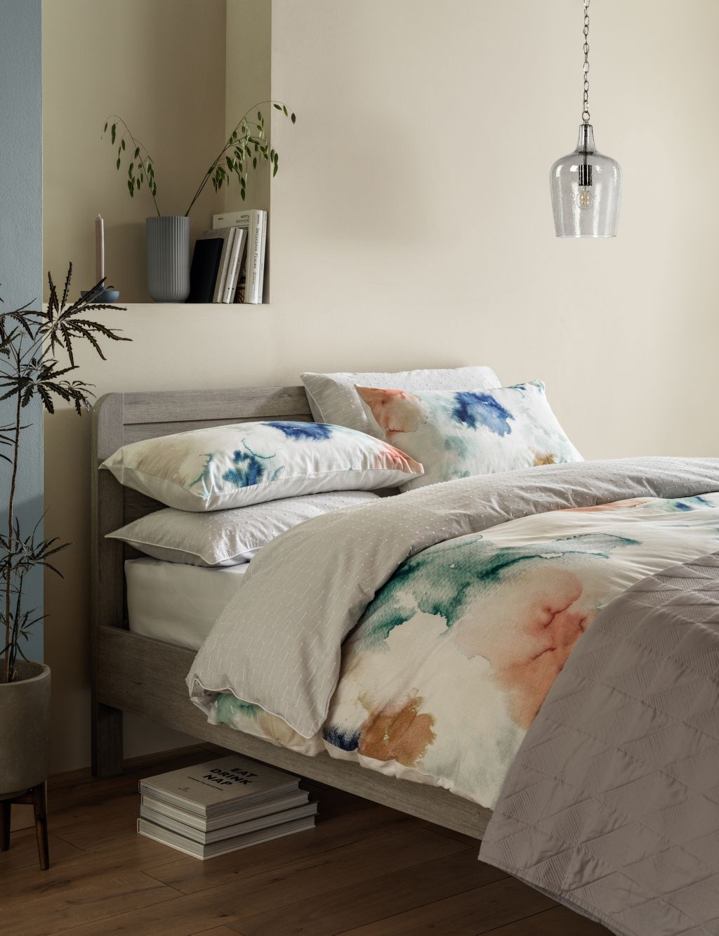 Pure Cotton Abstract Ink Bedding Set image 1