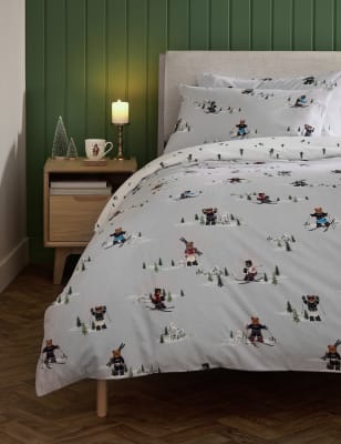 Brushed Cotton Spencer Bear Bedding Set