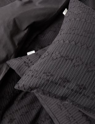 

M&S X Fired Earth Casablanca Collection - Ropa de cama Mahkama - Charcoal, Charcoal