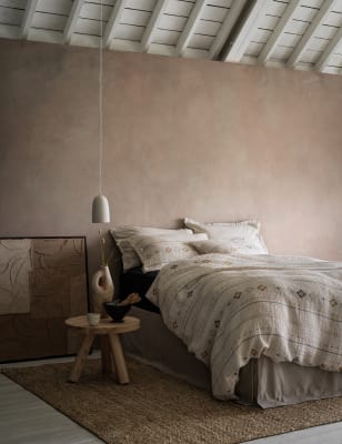 

M&S X Fired Earth Casablanca Collection - Ropa de cama Poste de jacquard - Natural Mix, Natural Mix