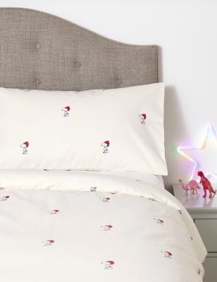 

M&S Collection Bettwäscheset aus gebürsteter reiner Baumwolle mit Snoopy™-Motiv - Natural Mix, Natural Mix