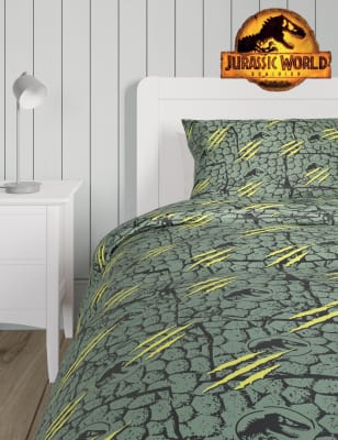 

M&S Collection Bettwäscheset aus Baumwollmischgewebe mit Jurassic World™-Motiv - Green Mix, Green Mix
