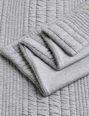 Brushed Cotton Jersey Matelassé Bedding Set
