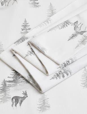 Pure Brushed Cotton Woodland Deer Bedding Set