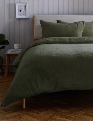 

M&S Collection Teddy Fleece Bedding Set - Evergreen, Evergreen