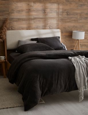 

Teddy Fleece Bedding Set - Charcoal, Charcoal