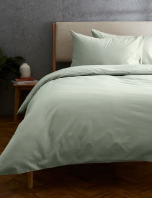 

M&S Collection Pure Brushed Cotton Bedding Set - Sage, Sage