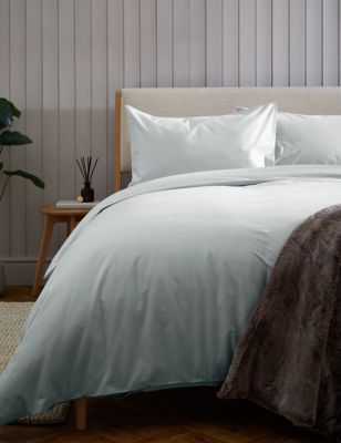 

M&S Collection Pure Brushed Cotton Bedding Set - Duck Egg, Duck Egg