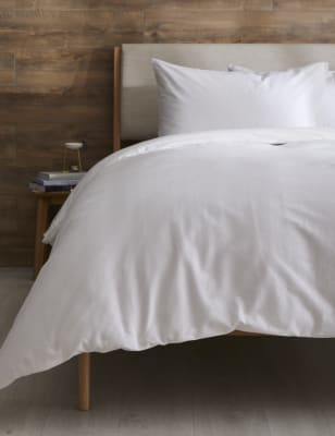 

M&S Collection Bettwäscheset aus reiner, gebürsteter Baumwolle - White, White