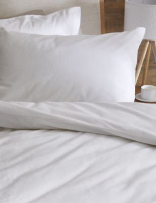 

Ropa de cama 100% algodón cepillado - White, White