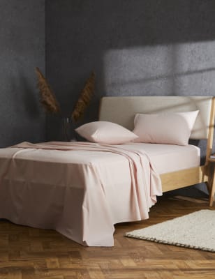 

Pure Brushed Cotton Flat Sheet - Blush, Blush