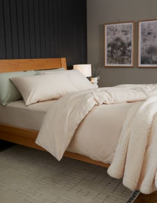

M&S Collection Pure Brushed Cotton Fitted Sheet - Sand, Sand