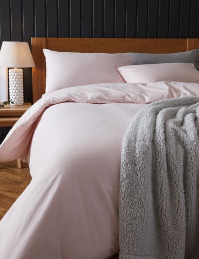 2pk Pure Brushed Cotton Pillowcases