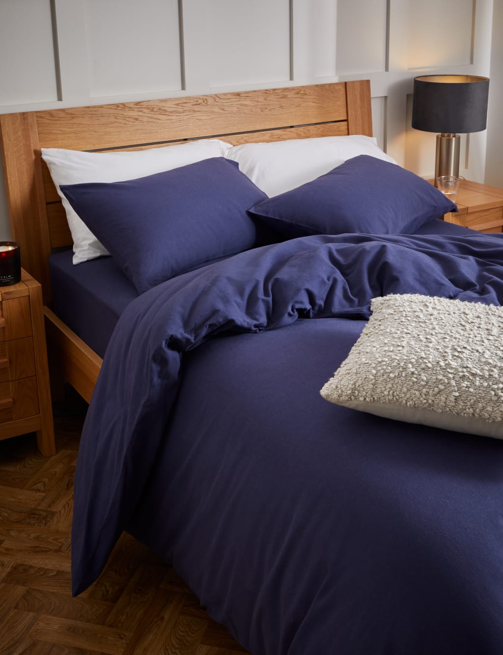 Navy Pillowcases M&S