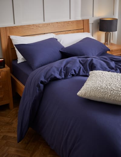 2pk Pure Brushed Cotton Pillowcases