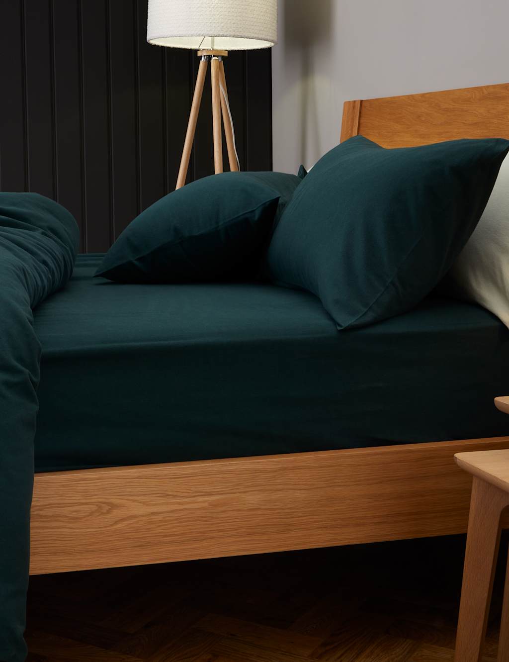 Pure Brushed Cotton Deep Fitted Sheet image 2