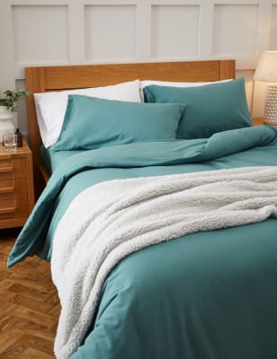 

M&S Collection Sábana encimera 100% algodón cepillado - Seafoam, Seafoam