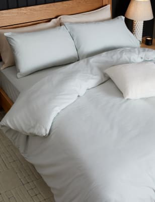 

M&S Collection Pure Brushed Cotton Flat Sheet - Duck Egg, Duck Egg