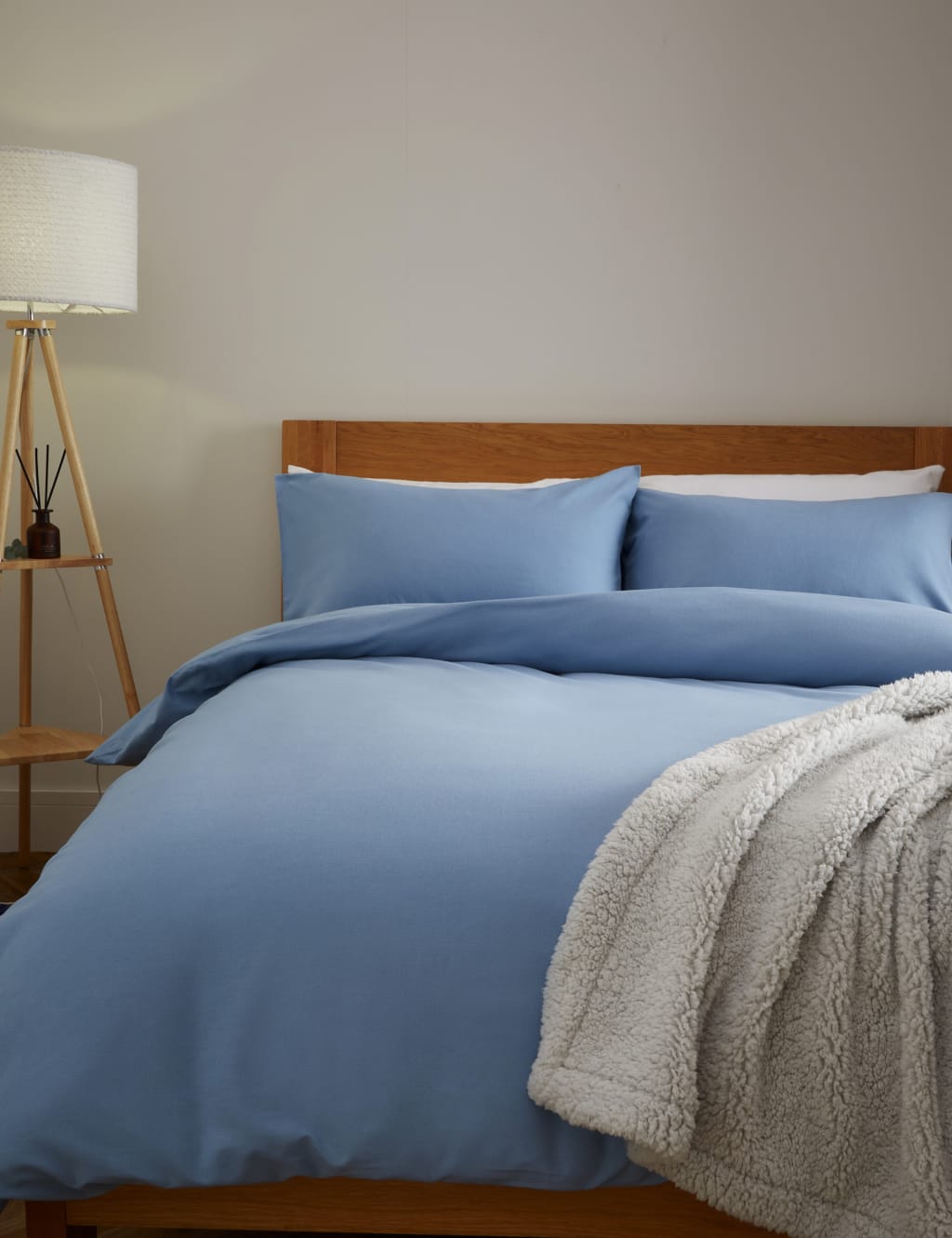 Pure Brushed Cotton Flat Sheet image 1