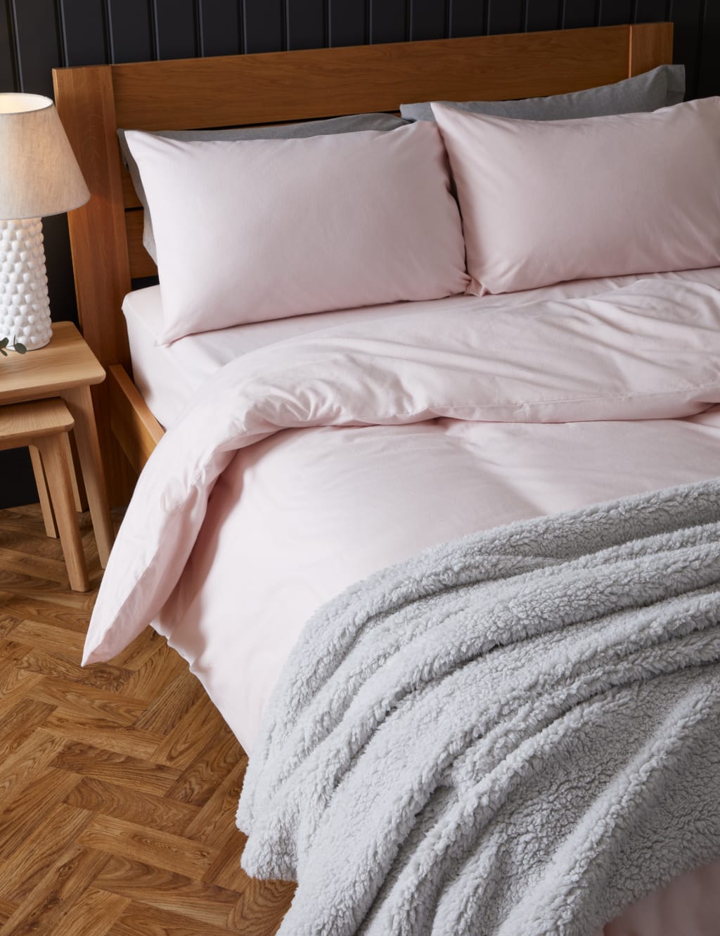 Pure Brushed Cotton Extra Deep Fitted Sheet image 1