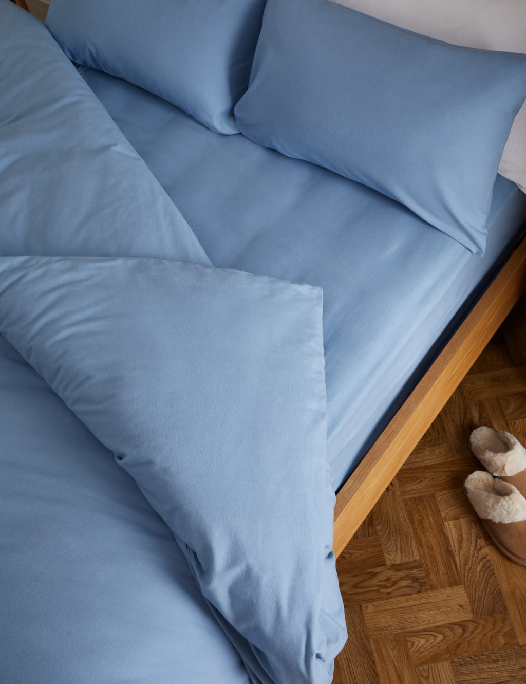Pure Brushed Cotton Extra Deep Fitted Sheet image 2