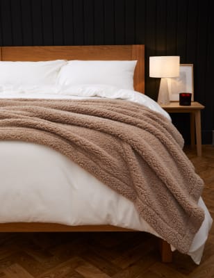 

M&S Collection Extra tief geschnittenes Spannbettlaken aus reiner, gebürsteter Baumwolle - White, White