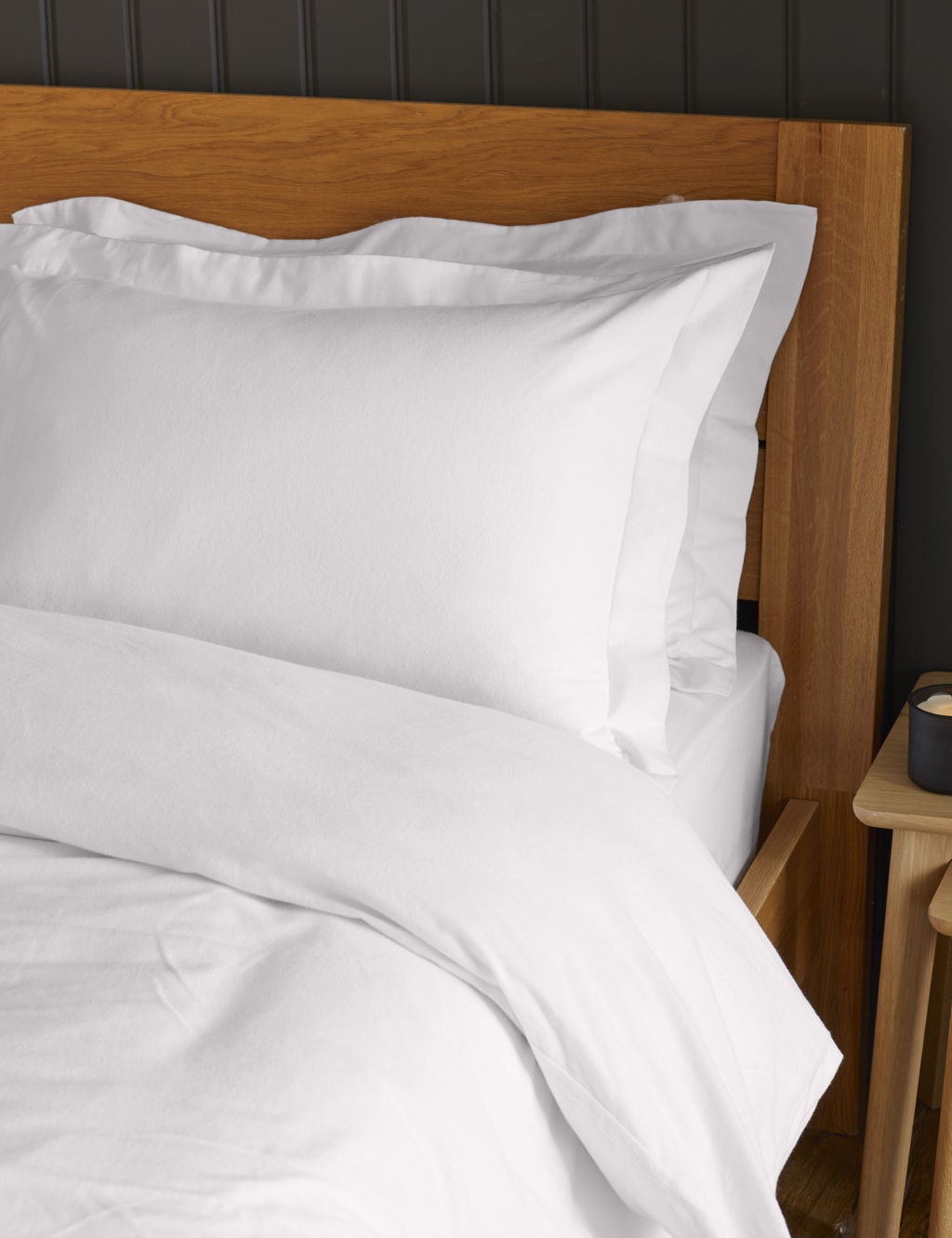 2pk Pure Brushed Cotton Oxford Pillowcases image 4