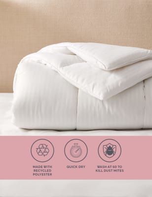 M&S Supremely Washable 13.5 Tog Duvet - 6FT - White, White