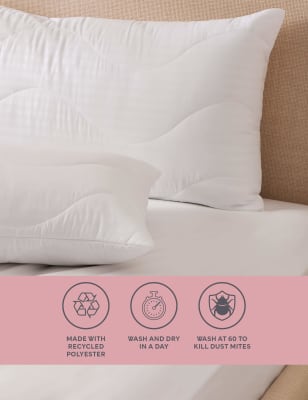 2pk Supremely Washable Pillow Protectors - SG