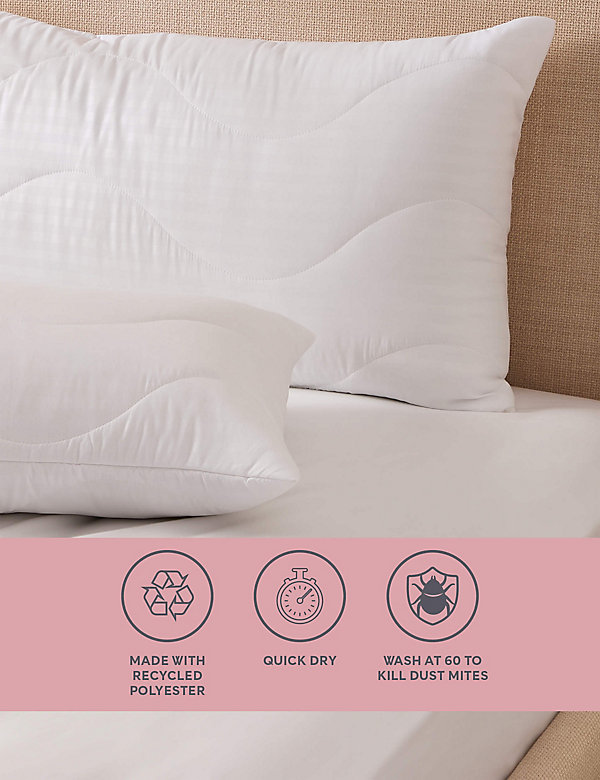2pk Supremely Washable Pillow Protectors - NO