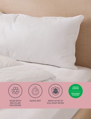 Supremely Washable Medium King Size Pillow - GR