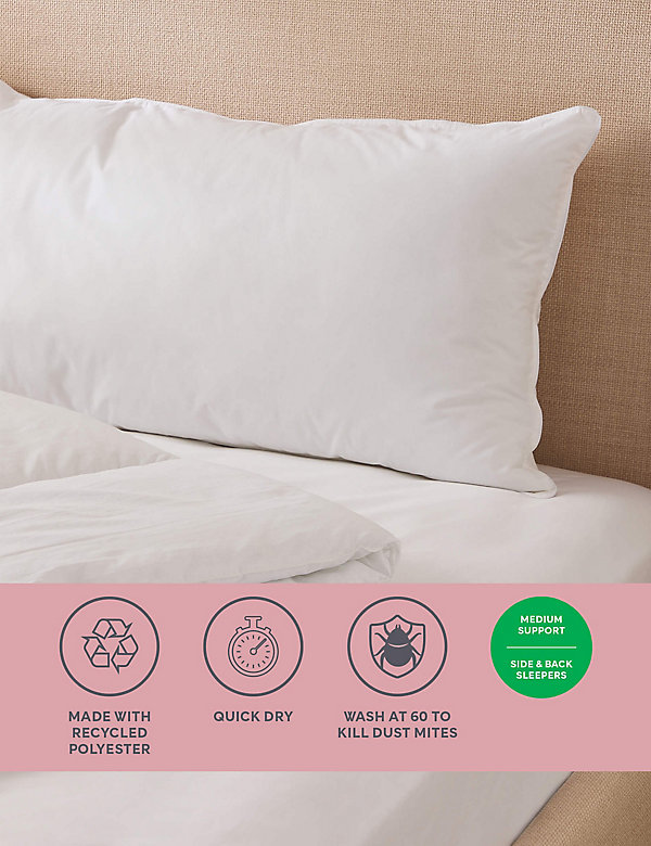 Supremely Washable Medium King Size Pillow - ES