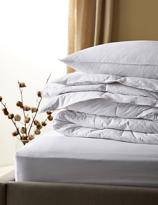 Available in All Uk Sizes 4.5 TOG PURE 100% WHITE DUCK FEATHER DUVET QUILT 