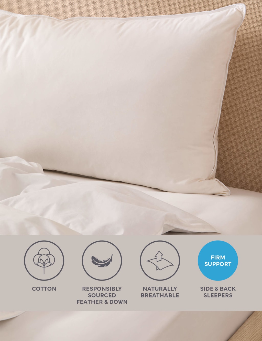 Pillows Synthetic, Goose Down & Feather Pillows M&S