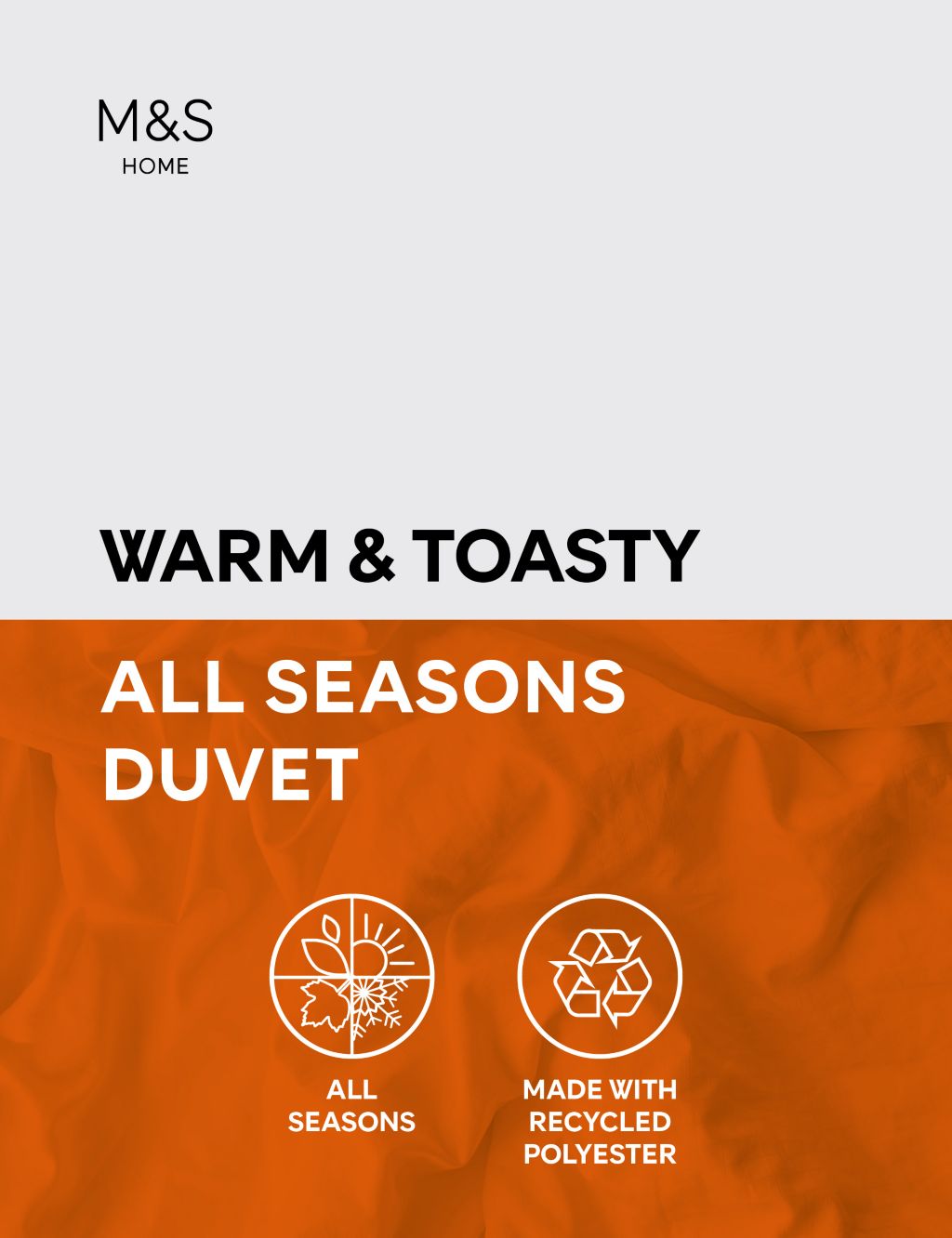 Warm and Toasty All Seasons 15 Tog Duvet
