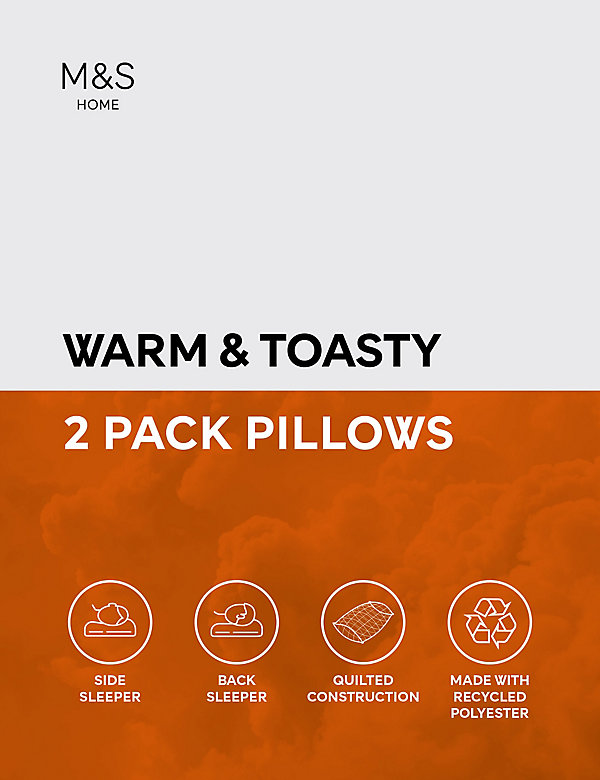 Warm & Toasty – 2er-Pack mittelgroße Kissen - AT