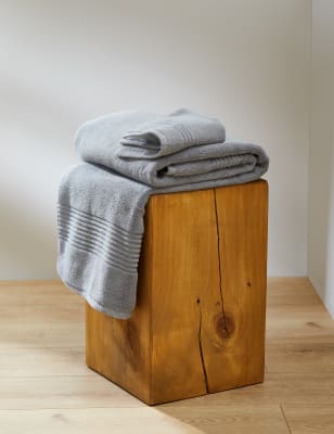 

M&S Collection Handtuch aus ägyptischer Baumwolle - Silver Grey, Silver Grey