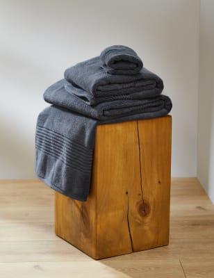 Egyptian Cotton Heavyweight Towel - Charcoal, Charcoal