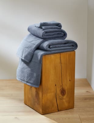 M&S Egyptian Cotton Luxury Heavyweight Towel - EXL - Petrol, Petrol,Charcoal,Duck Egg,Mocha,White,Si