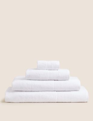 M&S Everyday Egyptian Cotton Towel - EXL - White, White,Silver Grey,Duck Egg