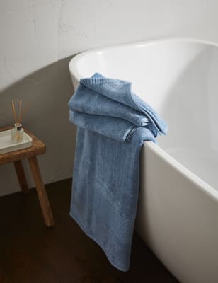 

M&S Collection Egyptian Cotton Luxury Towel - Denim, Denim