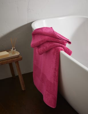 

M&S Collection Egyptian Cotton Luxury Towel - Hot Pink, Hot Pink