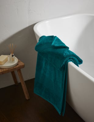 

M&S Collection Luxuriöses Handtuch aus ägyptischer Baumwolle - Dark Green, Dark Green