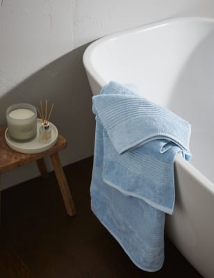 

M&S Collection Egyptian Cotton Luxury Towel - Chambray, Chambray