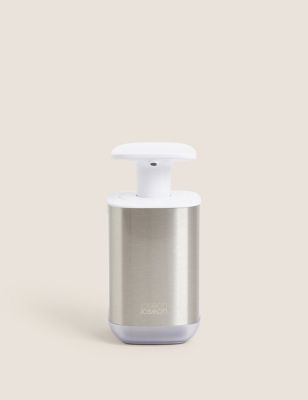 Joseph Joseph Presto™ Steel Hygienic Soap Dispenser - White, White