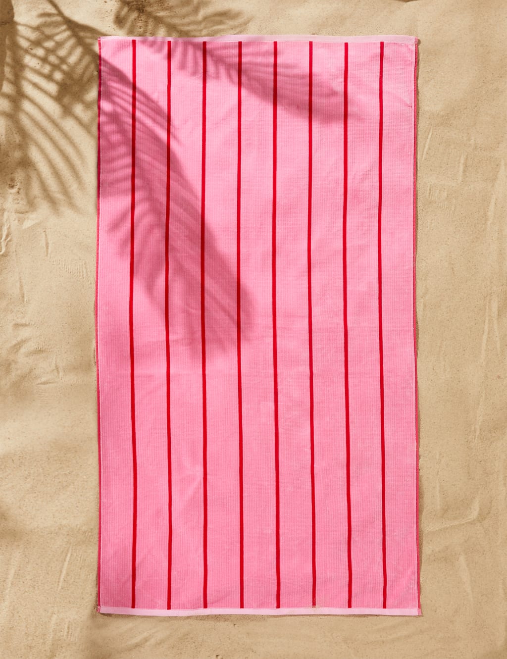 Pure Cotton Sand Resistant Striped Beach Towel image 1