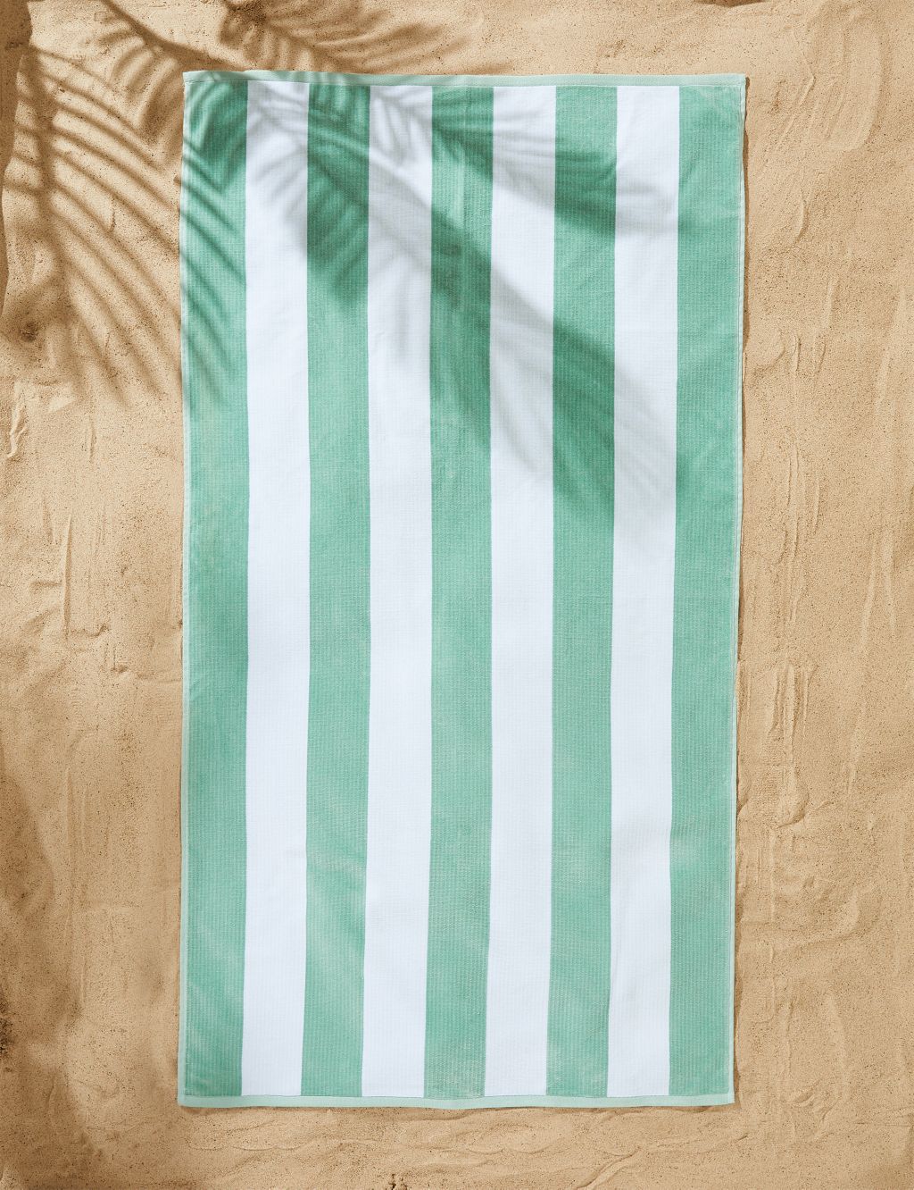 Pure Cotton Sand Resistant Striped Beach Towel image 1